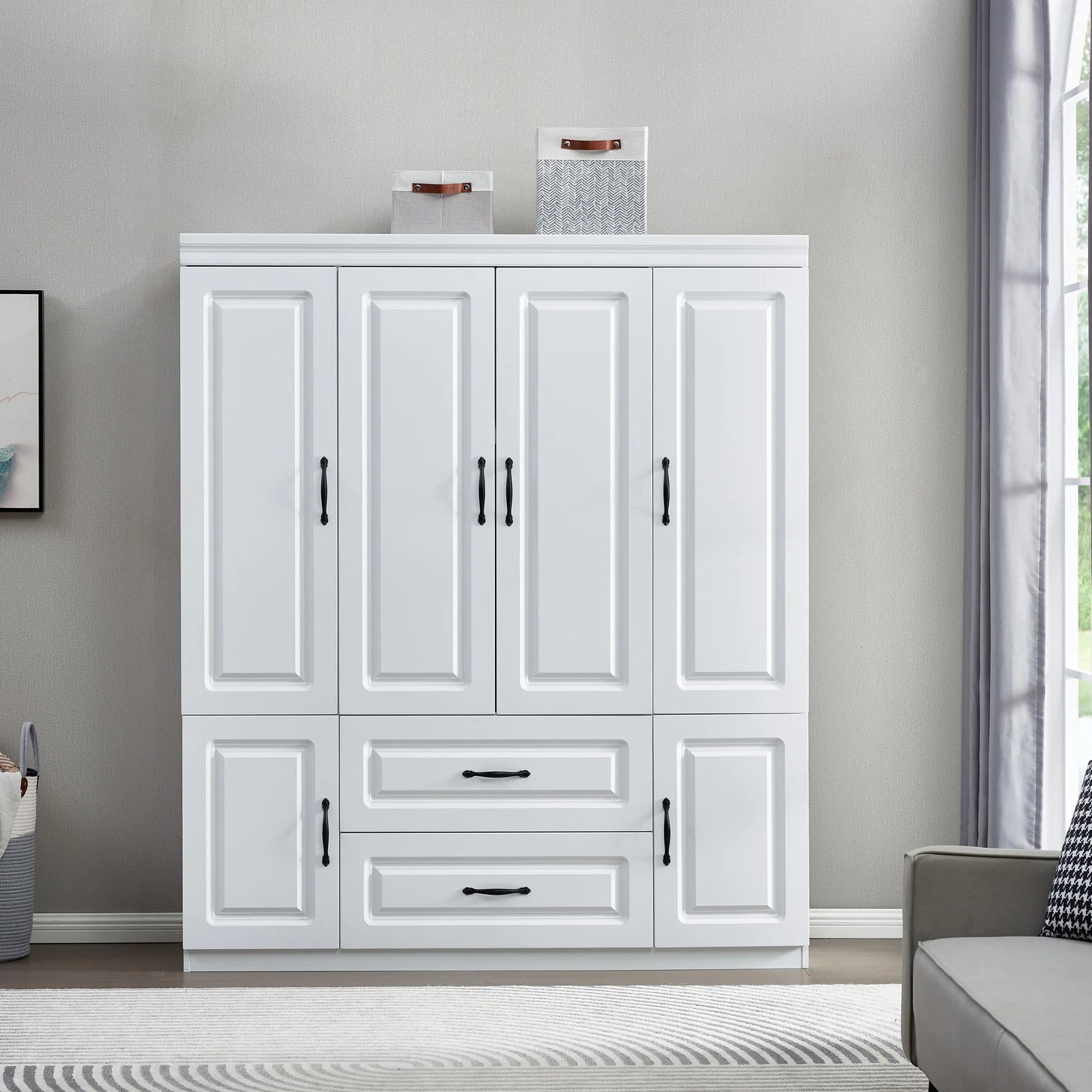 Classic Modern Bedroom Storage Armoire